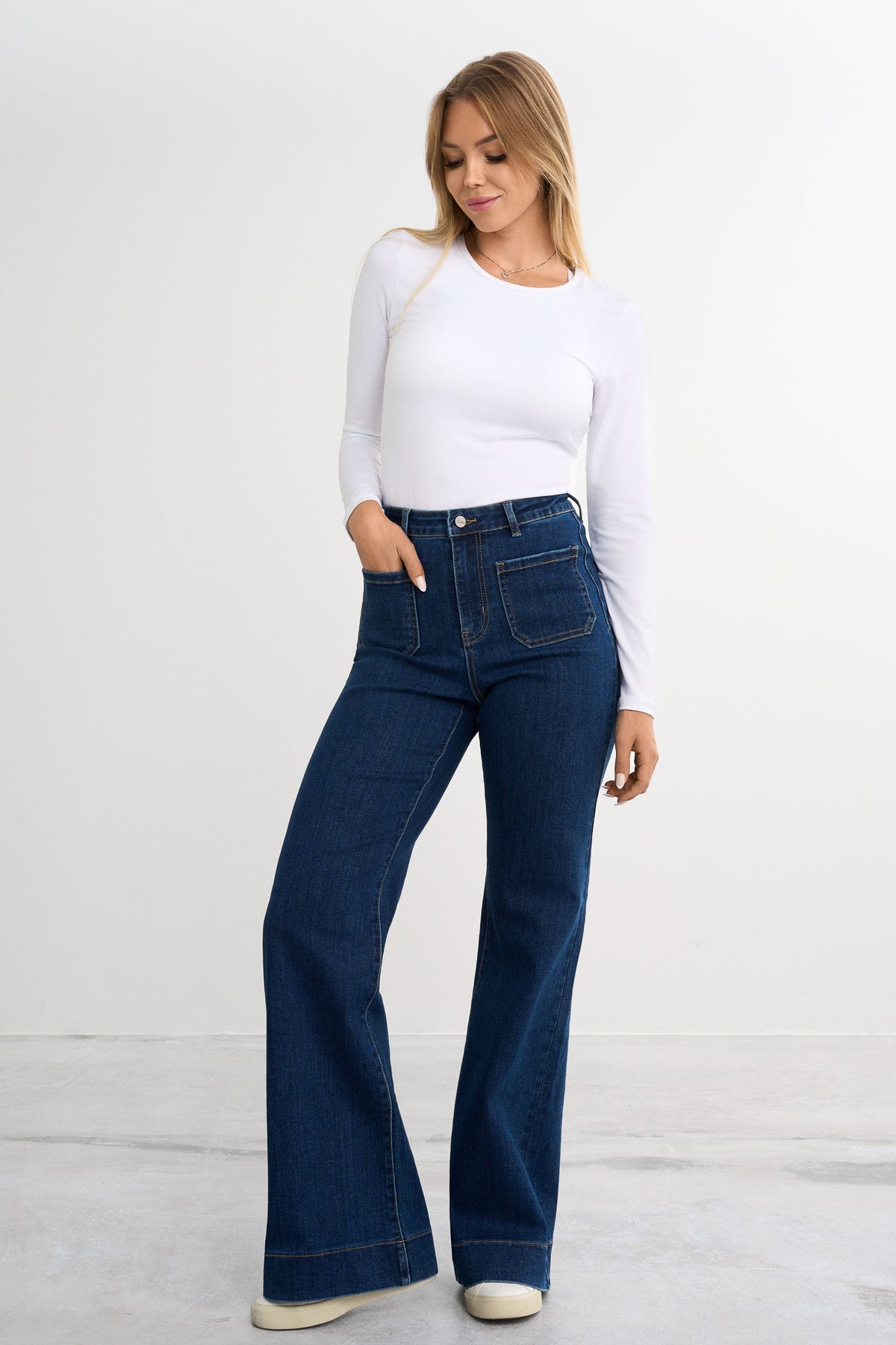 Retro utsvingt jeans