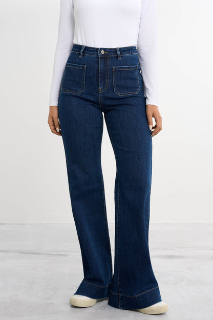 Retro utsvingt jeans