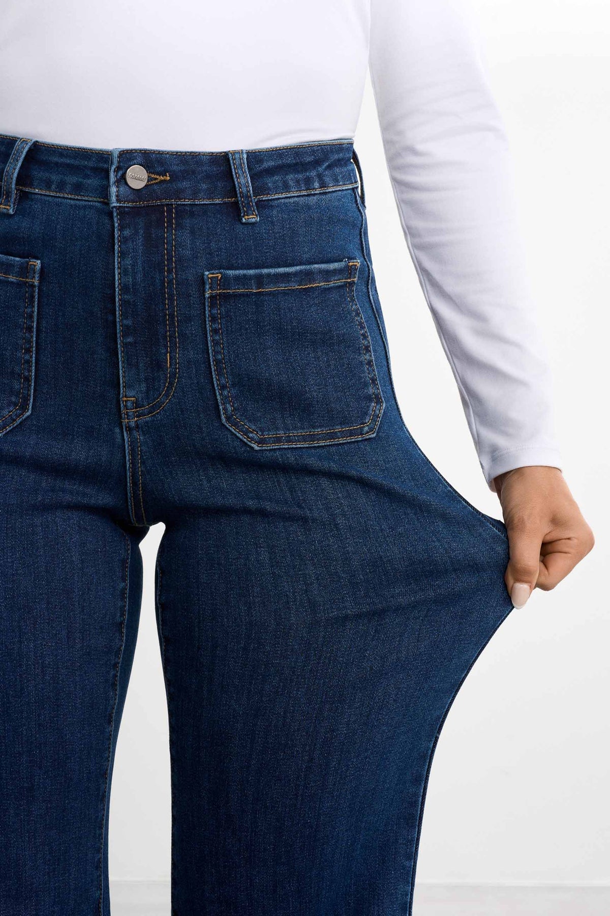 Retro utsvingt jeans
