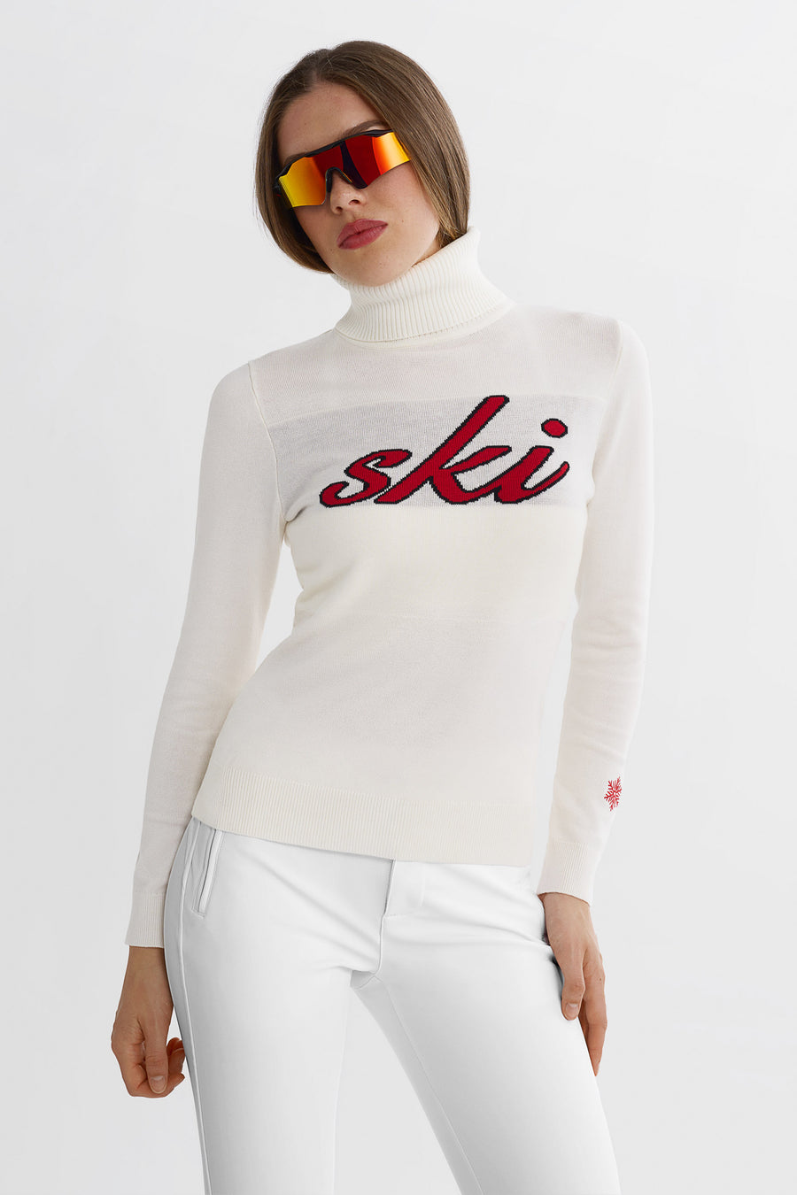 Retrostrikkegenser · White/Red