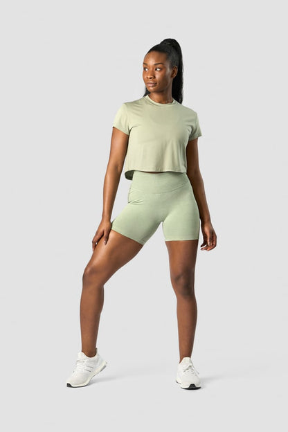 rush seamless shorts sage green