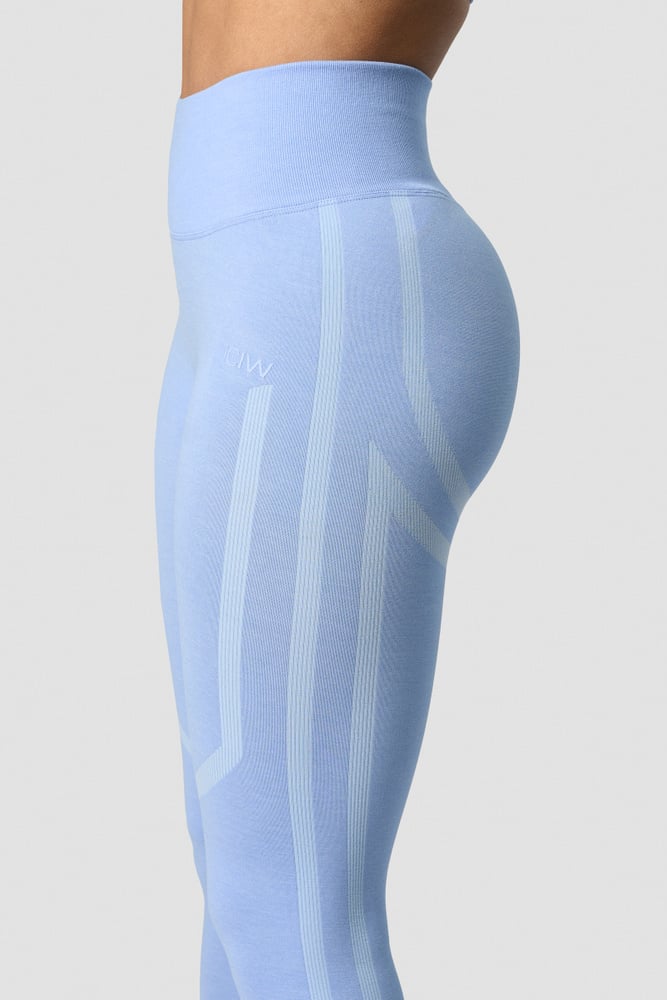 rush seamless tights soft blue melange