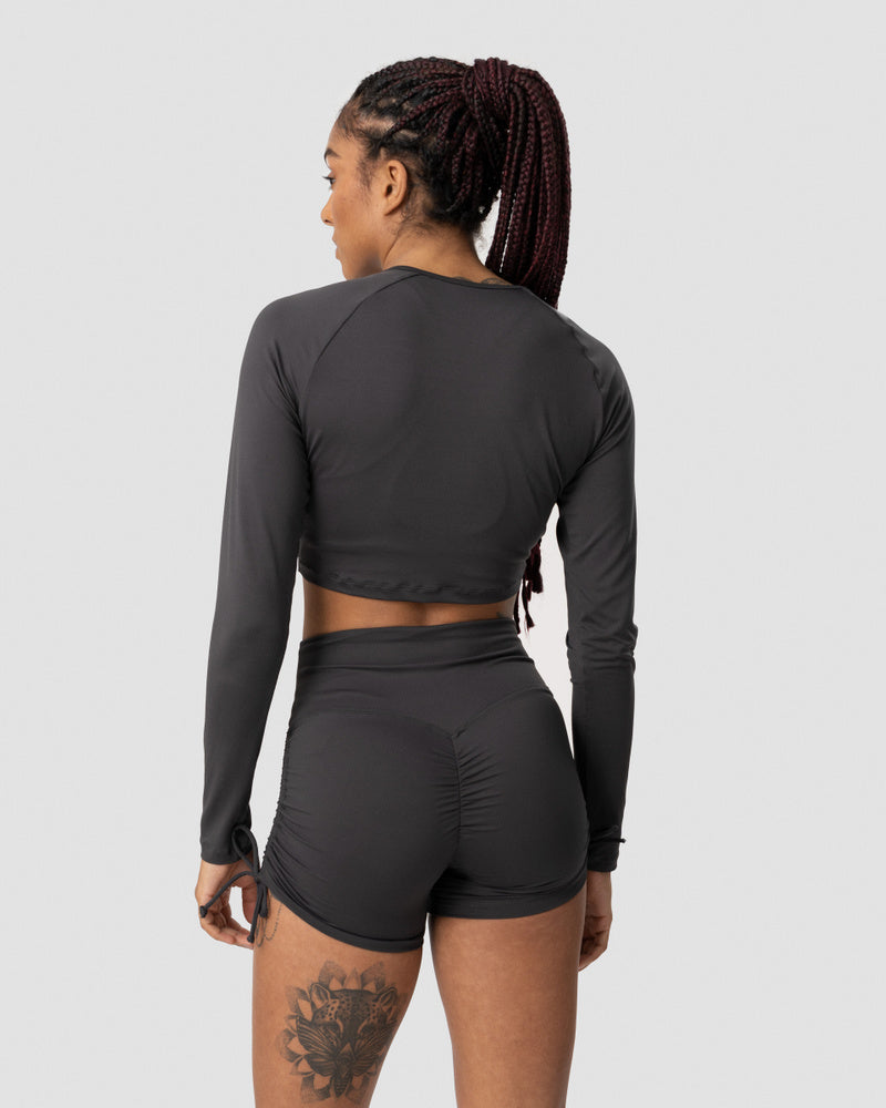 scrunch long sleeve anthracite wmn