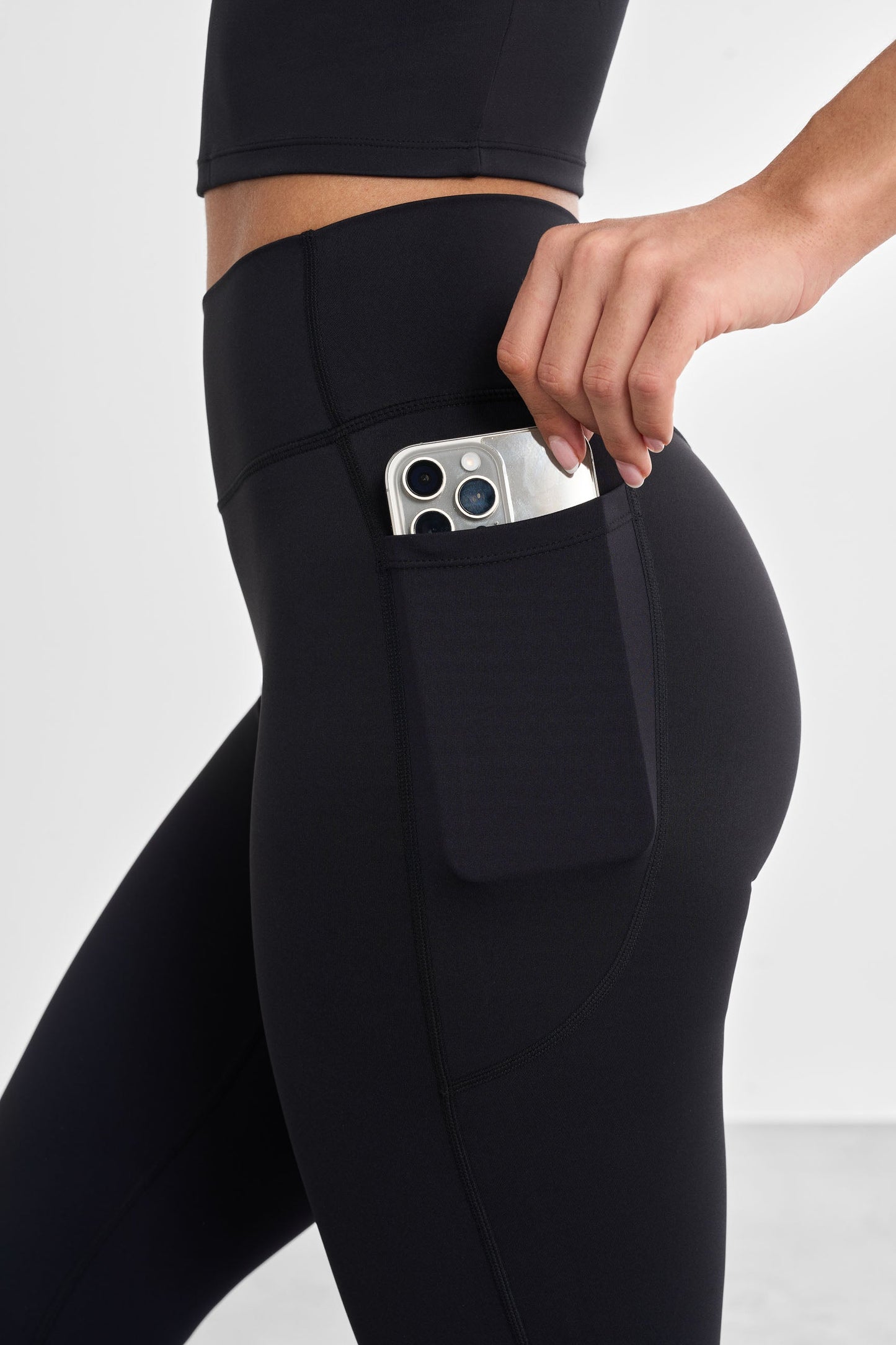 Signature flared leggings med lommer