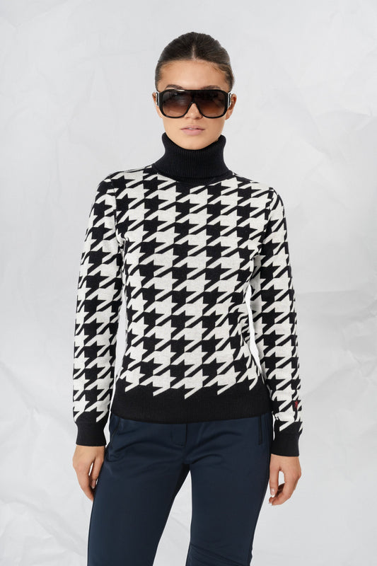 Houndstooth Sweater - for dame - Famme - Sweater